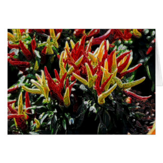 Cartão Pimentos elétricos