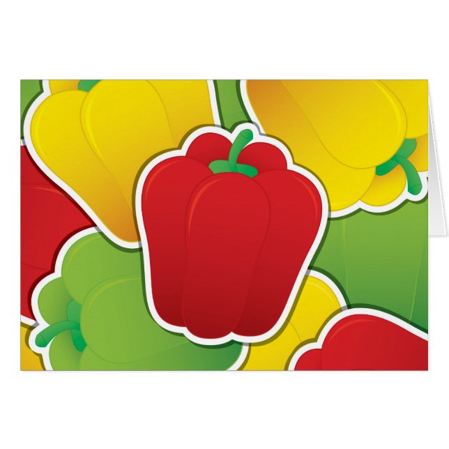 Cartão Pimentos (leveduras) (Frente Horizontal)