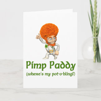 Cartão Pimp Paddy Rua. Dia de Patrick