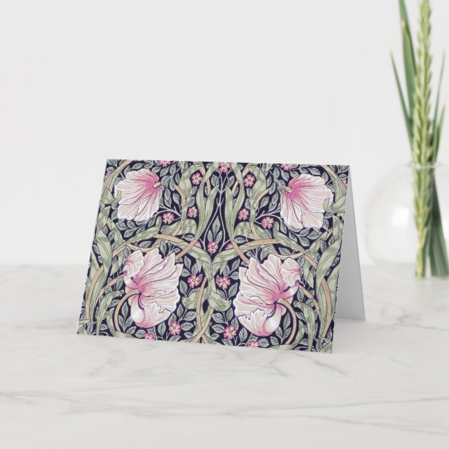 Cartão Pimpernel, William Morris (Frente)