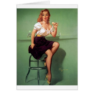 Cartão Pin do sorvete acima