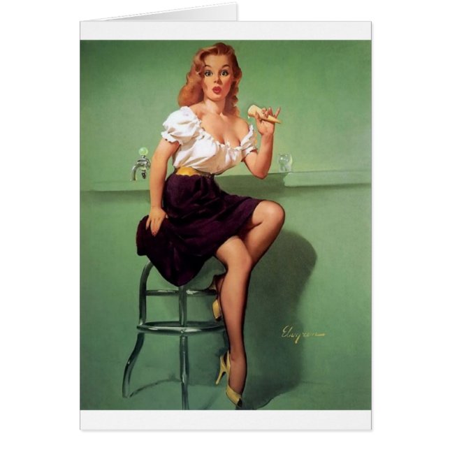 Cartão Pin do sorvete acima (Frente)