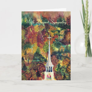 Cartão Pináculo da igreja da simpatia em Vermont