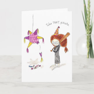 Cartão Pinata de aniversário