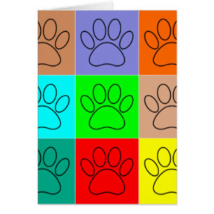 Cartão Pinças Bonitas Em Quadrados