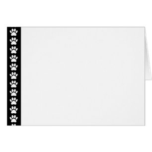 Cartão Pinças De Cachorro Em Greve Negra