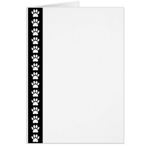 Cartão Pinças De Cachorro Em Greve Negra