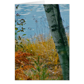 Cartão Pincel com outono