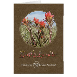 Cartão Pincel Índio de Flor Selvagem da Natureza