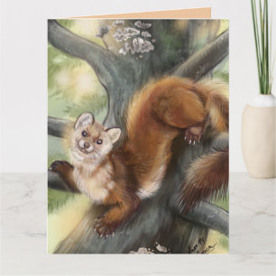 Cartão Pine Marten