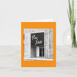 Cartão Pine State Building Illustration Raleigh NC