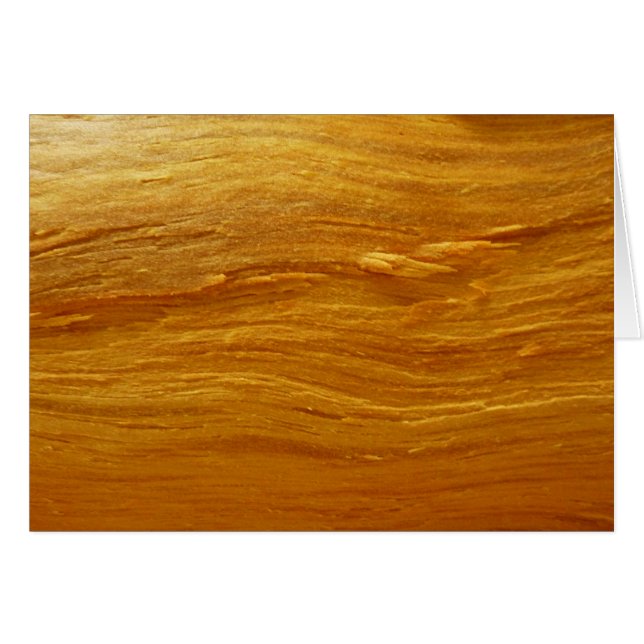 Cartão Pine Wood I Faux Textura De Madeira (Frente horizontal)
