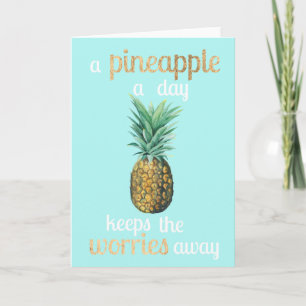 Cartão Pineapple Life Quote
