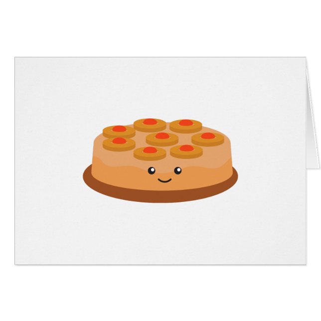 Cartão Pineapple Upside Down Cake (Frente horizontal)