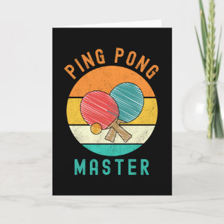 Cartão Ping Pong Master