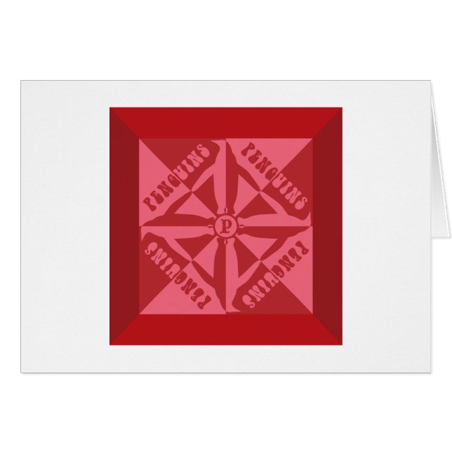 Cartão Pinguim (Frente Horizontal)