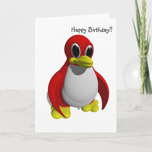 Cartão pinguim (Frente)