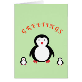 Cartão Pinguim Cujo