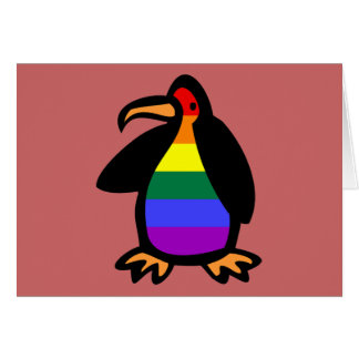 Cartão Pinguim de LGBT