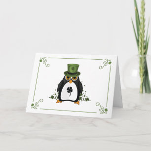 Cartão Pinguim de São Patrick