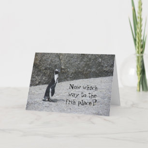 Cartão Pinguim perdido