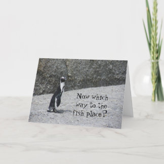 Cartão Pinguim perdido