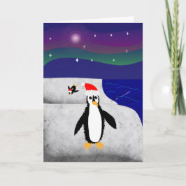 Cartão Pinguinando para parecer Natal
