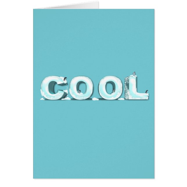 Cartão Pinguins legal (Frente)