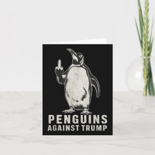 Cartão Pinguins Pinguppers Para Cima Pinguins De Dedo Méd