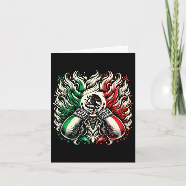 Cartão Pinhão mexicano com luvas Design Art (Frente)