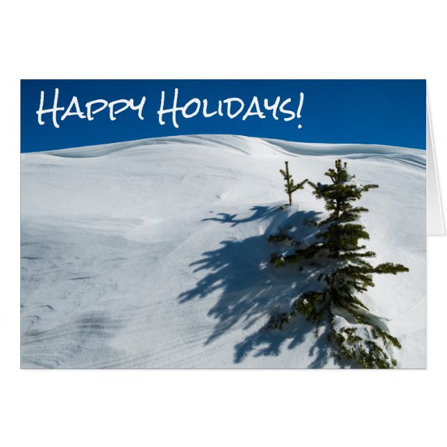 Cartão Pinheira-de-neve (Frente Horizontal)