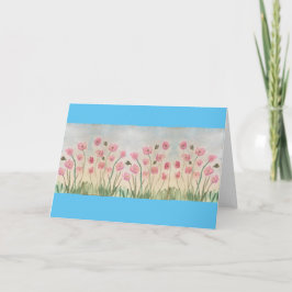 Cartão Pink Blossoms Greeting Card Deluxe