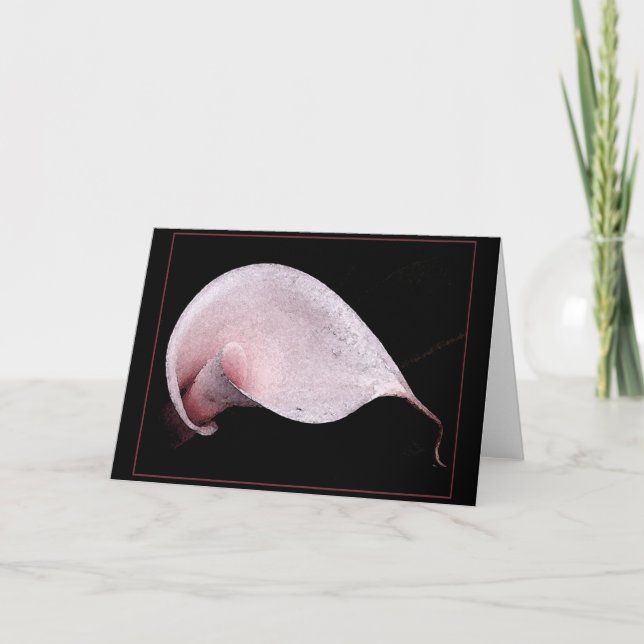 CARTÃO PINK CALLA NOTECARD/BLANK (Frente)