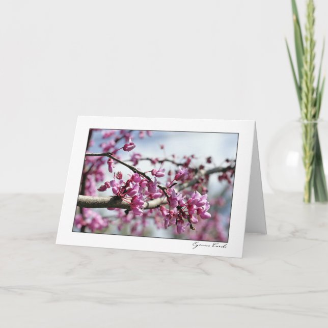 Cartão Pink Flower Tree (Frente)