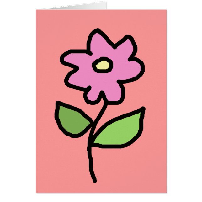 Cartão PINK flowers (Frente)