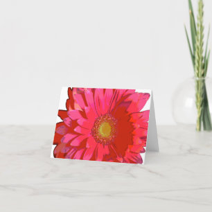 Cartão Pink Gerbera Daisy Note Card