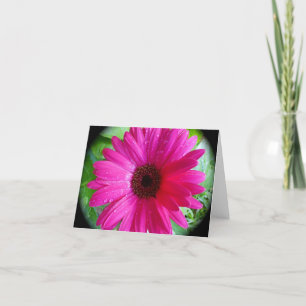 Cartão Pink Gerbera Daisy notecard