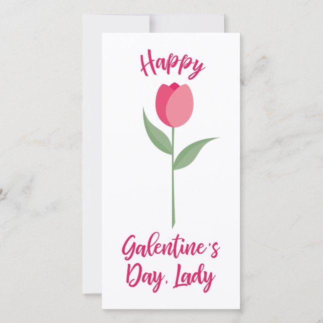 Cartão Pink Happy Galentine´s Day for Best Friend (Frente)