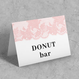 Cartão Pink Lace Popcorn Bar Tent