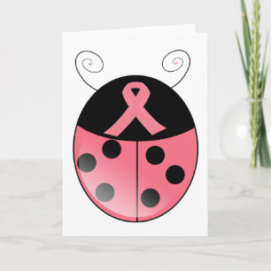 Cartão Pink Ladybug