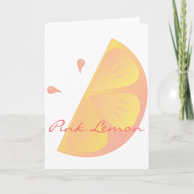 Cartão Pink Lemon (Frente)