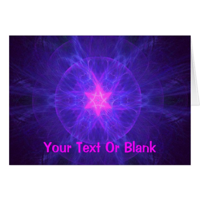 Cartão Pink Magen David (Frente Horizontal)