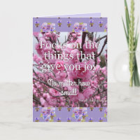 Pink Miracle of Love Floral Flor Art Card