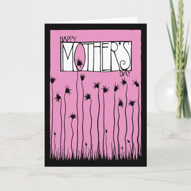 Cartão Pink Mother's Day Card (Frente)