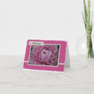 Cartão Pink Peonies in Bloom - Just Because