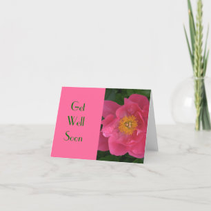 CARTÃO "PINK PEONY WITH MARIGOLD CENTER" /TOME BEM EM BRE