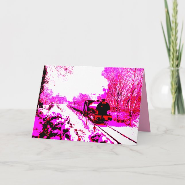 Cartão Pink Polar Express  (Frente)