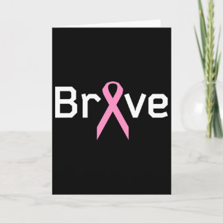Cartão Pink Ribbon Brave Worlds Cancer Survivor Support A