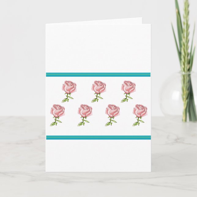 CARTÃO PINK ROSE NOTE CARDS (Frente)