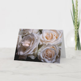 Cartão Pink Roses with Dew